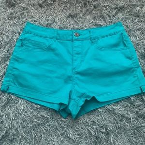 Teal shorts
